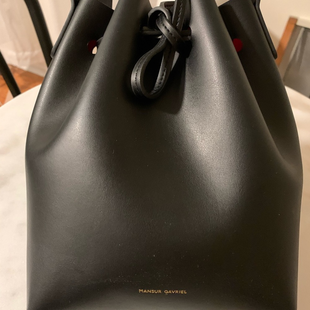 Mansur Gavriel Bucket Bag Mini Black
